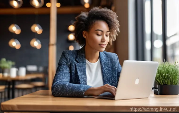 행정관리사 실무에서 자주 쓰는 도구 - A contemporary female professional in her early 30s, dressed in smart casual attire, sits comfortabl...